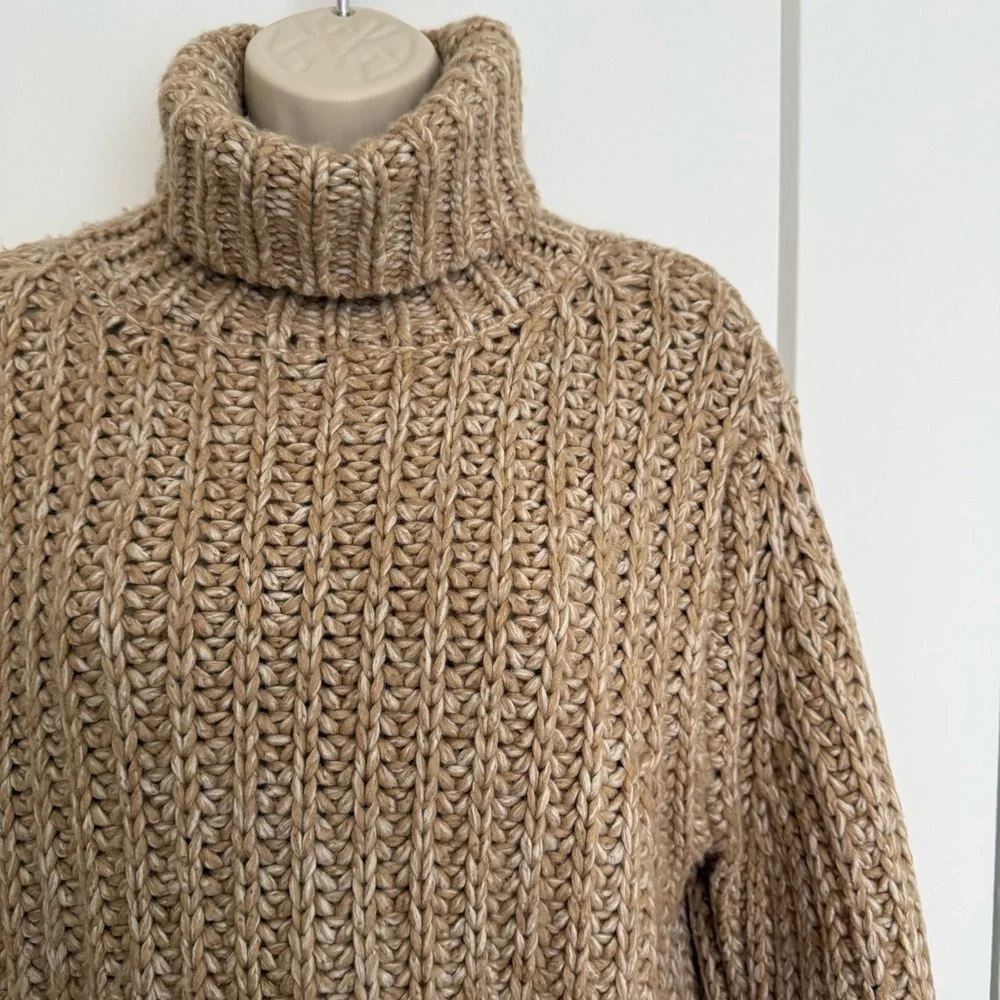 Jenni Kayne - Hudson Turtleneck - Camel Marl